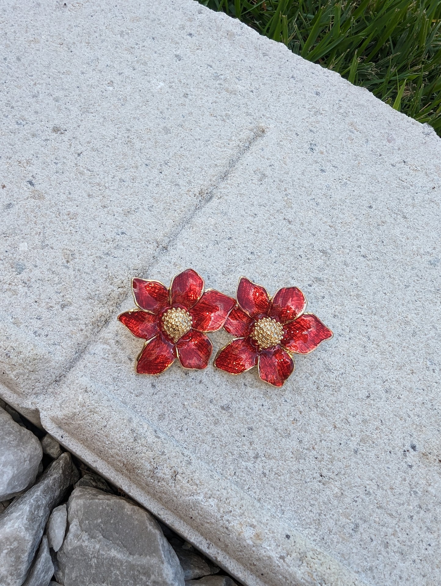 Red and golden flower